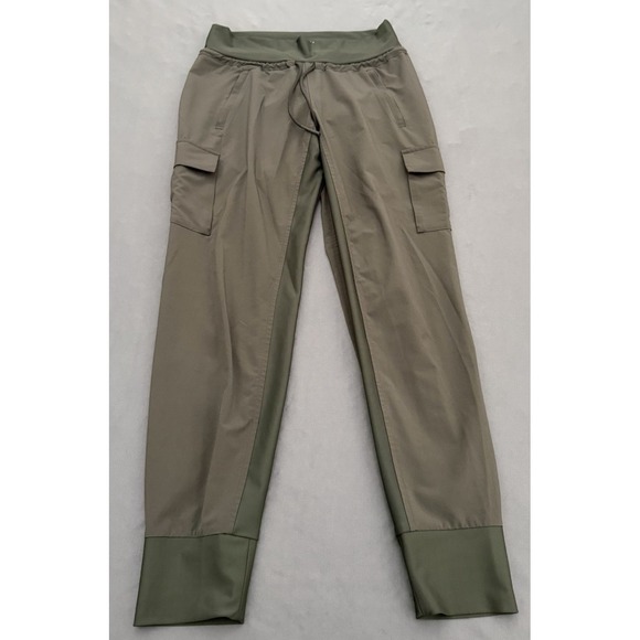 Athleta Cargo Joggers Leggings Womens Size 2 Gray Athletic Zip Pockets Stretchy - Picture 11 of 11